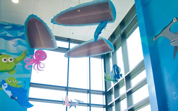 Children Dentistry Lobby Ceiling Ocean Decor