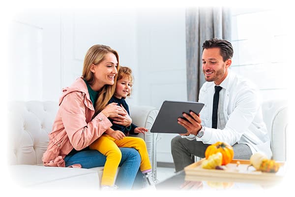 Pediatric Dentist Consultation With Mother And Child