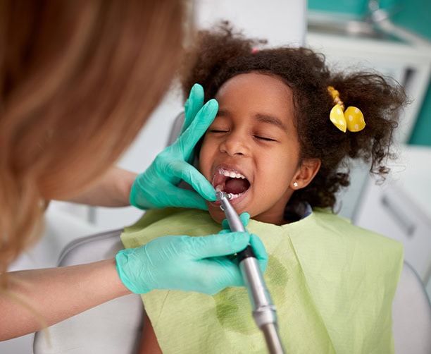 Child Dental Cleaning Pediatric Dentist Girl