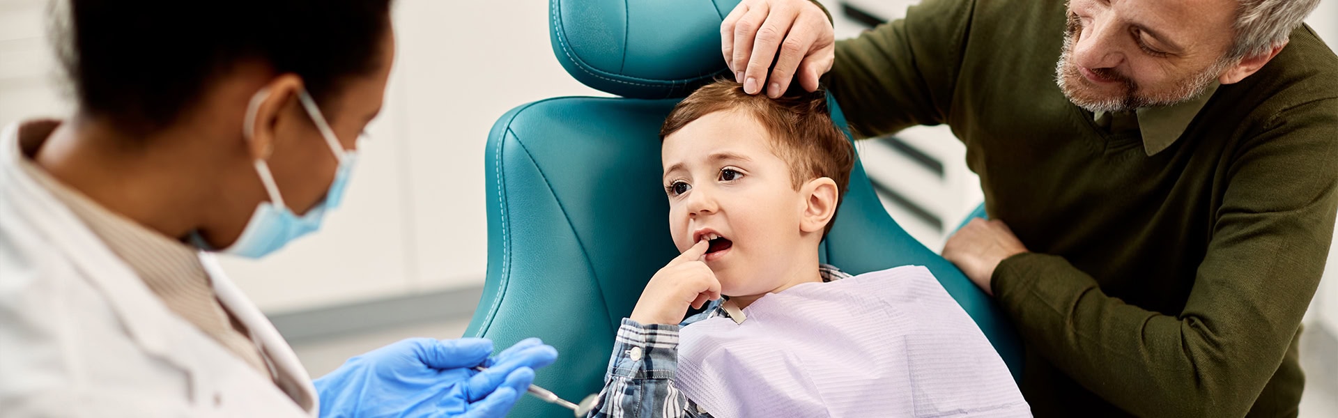 Pediatric Dentist Child Checkup Parent Present